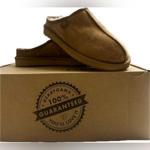 NWOT Dearfoams Suede Sipper Clogs